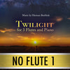 PLAY ALONG - "Twilight" (3 flutes and piano) - NO FLUTE 1 - AUDIO MP3 Accompaniment - Herman Beeftink