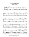 AS EVENING FALLS | Piano Solo | by Herman Beeftink | Sheet Music (DIGITAL DOWNLOAD)
