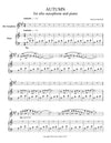 AUTUMN | Alto Saxophone and Piano | by Herman Beeftink | Score and Parts (DIGITAL DOWNLOAD)
