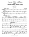 SEASONS (Spring, Summer, Autumn, Winter) COMPLETE | for Flute and Piano | by Herman Beeftink | Sheet Music (DIGITAL DOWNLOAD)