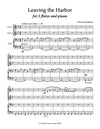 LEAVING THE HARBOR | for 2 Flutes and Piano | by Herman Beeftink | Sheet Music (DIGITAL DOWNLOAD)