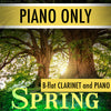 PLAY ALONG "Spring" (B-flat clarinet and piano) - PIANO ONLY - AUDIO MP3 Accompaniment - Herman Beeftink