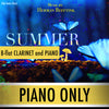 PLAY ALONG "Summer" (B-flat clarinet and piano) - PIANO ONLY - AUDIO MP3 Accompaniment - Herman Beeftink