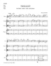 TWILIGHT | for Flute, Violin, Viola, and Piano | by Herman Beeftink | Score and all Parts (DIGITAL DOWNLOAD)