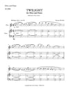 TWILIGHT | for Oboe and Piano | by Herman Beeftink | Score and Parts (DIGITAL DOWNLOAD)