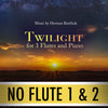 PLAY ALONG - "Twilight" (for 3 flutes and piano) - NO FLUTE 1 AND 2 - AUDIO MP3 Accompaniment - Herman Beeftink